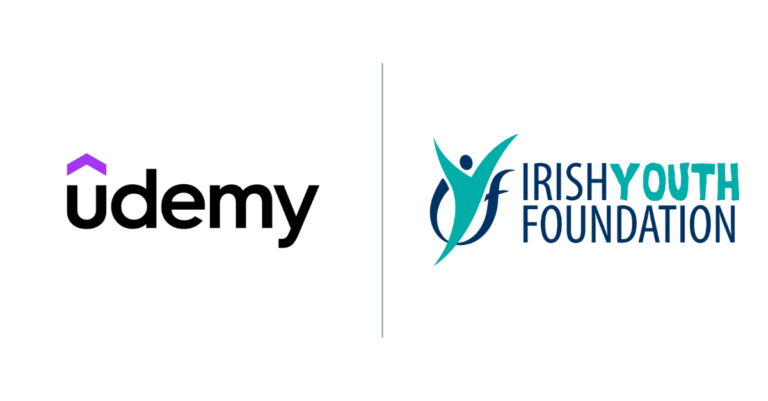 Irish Youth Foundation and Udemy Lock up Logos